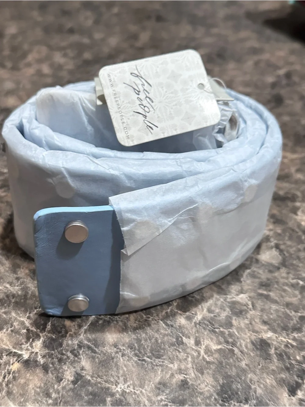 NWT Free People Hex Hip Belt in Salt Water